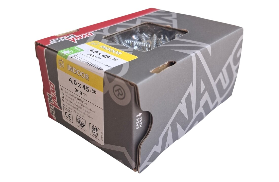 Dynaplus Unischroef VZ PK TX-20 4.0X45/30 - 200 stuks