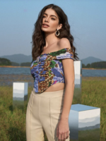 ASOS Paarse ruches top