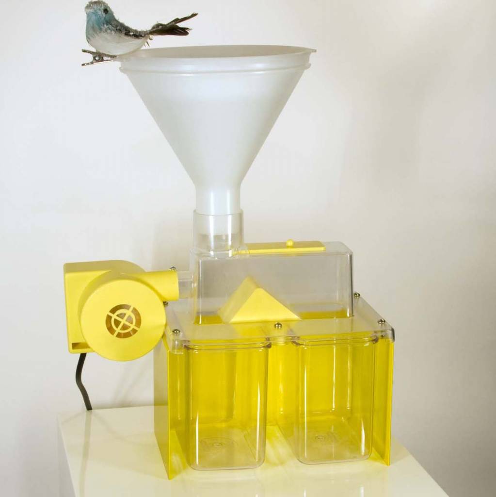Séparateur de grains électrique en acier inoxydable, ventilateur à vitesse  réglable | Fendeur de coquille soufflée pour aliments pour oiseaux, petite