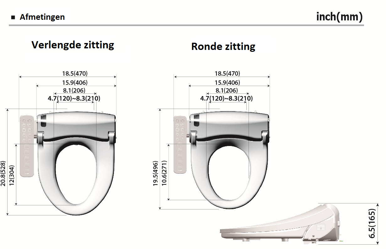 Dib C430R Bidet met afstandsbediening