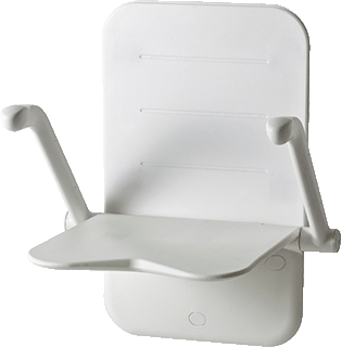 Etac Relax Douchezitting met Opklapbare Armsteunen & Rugkussen Wit
