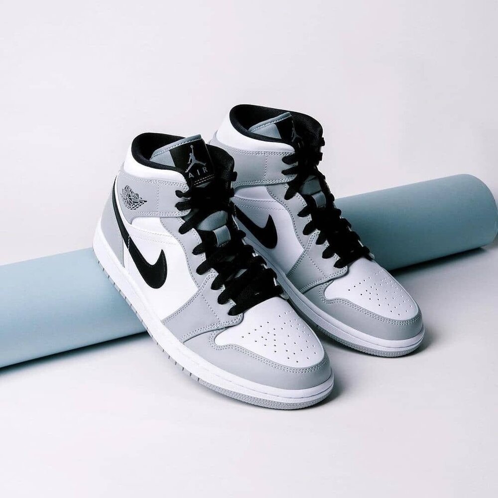 Jordan 1 Mid Light Smoke Grey SneakerHype Sneaker Hype