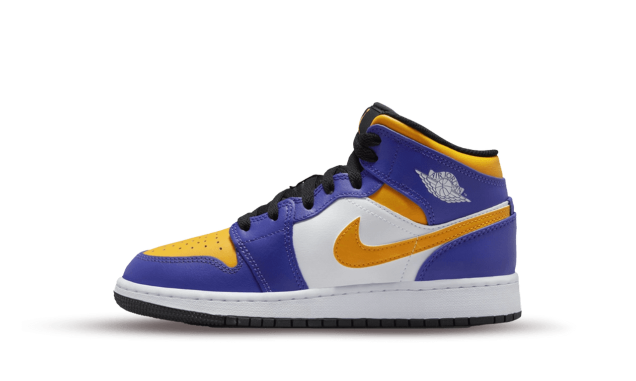 Air Jordan 1 Mid 'Lakers' (GS) - Sneakerhype | Exclusive Sneakers