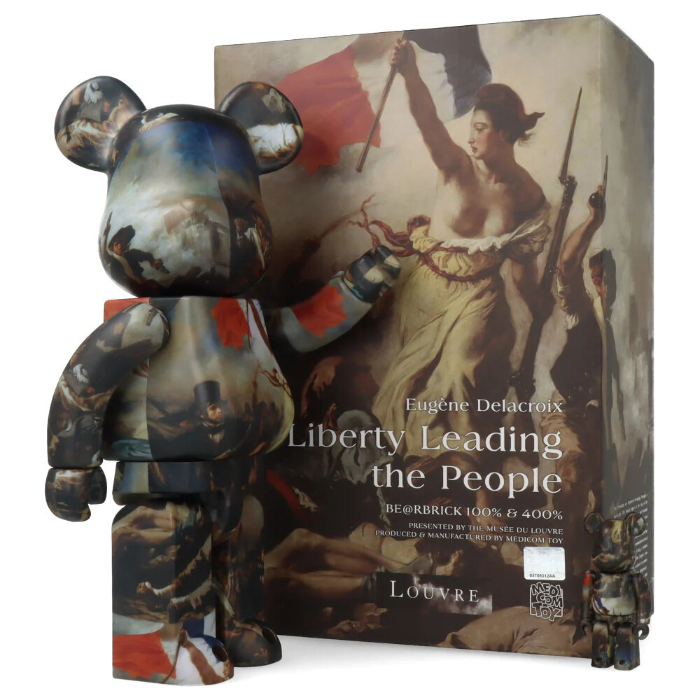 Medicom 400% & 100% Bearbrick set - Eugène Delacroix (Liberty