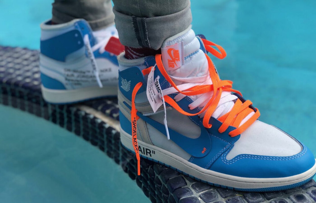 Jordan off white azules sales