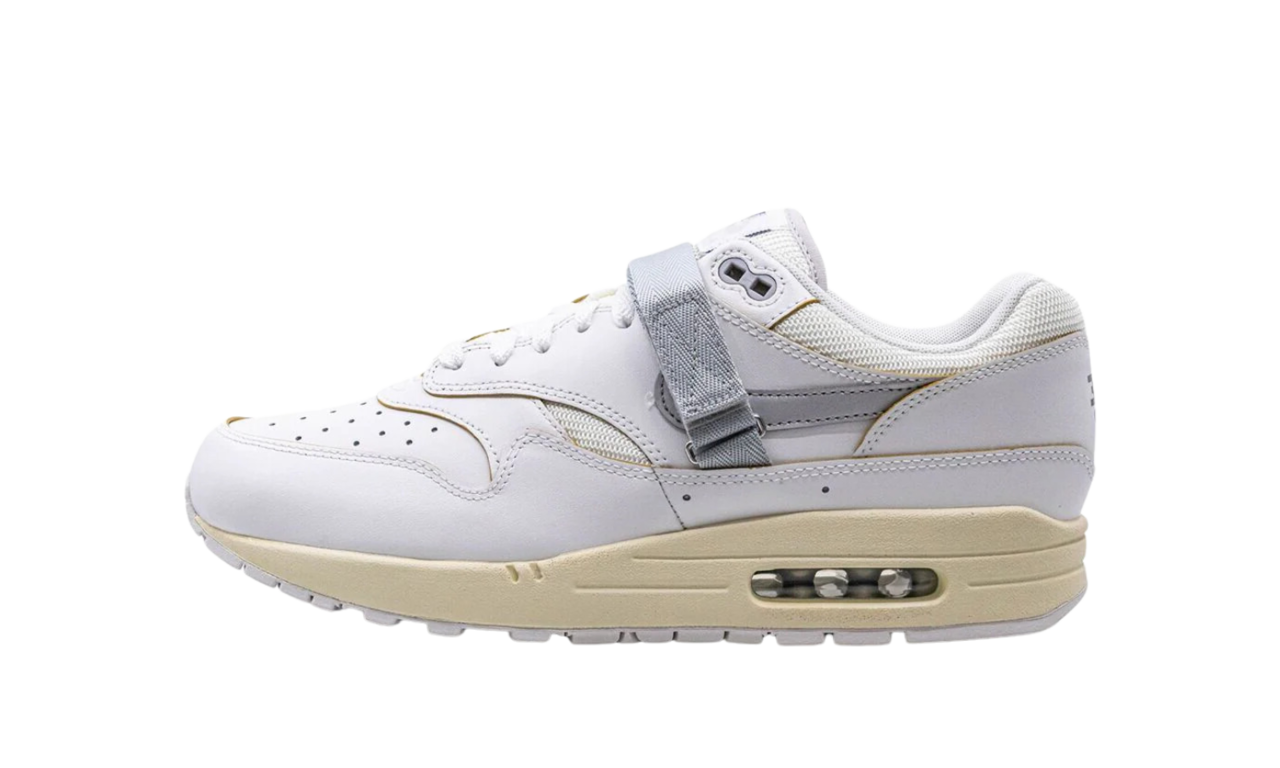 Air max 1 shop all white gum sole