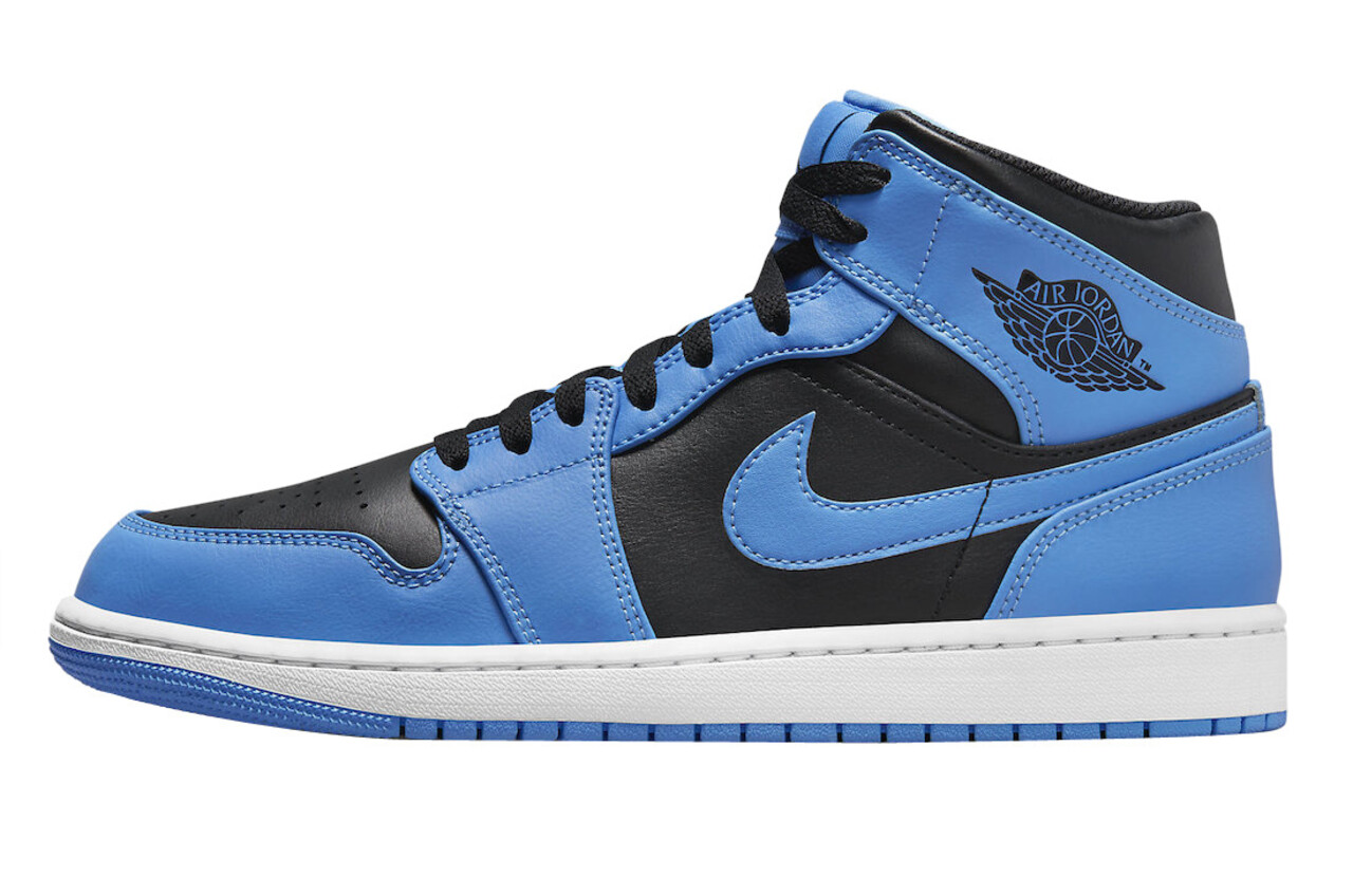 Blue black jordans deals