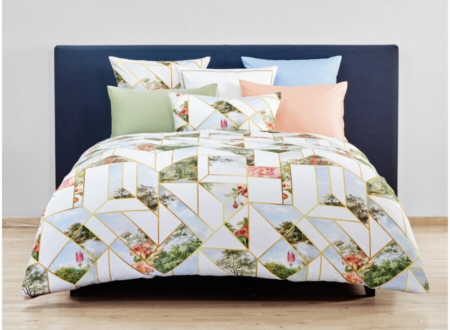 Christian Fischbacher Bettwäscheset Satin Newtopia weiss floral