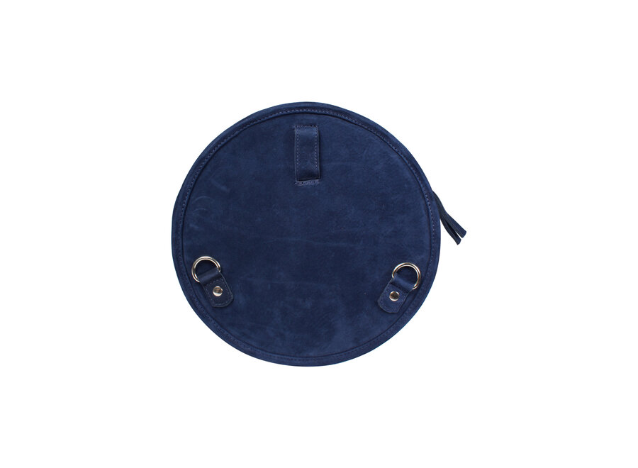 avecNono Umhängetasche rund Paris navy blau