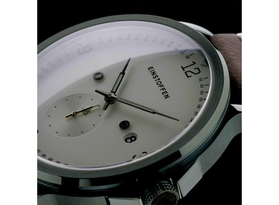 Einstoffen Uhr William Dampier braun weiss