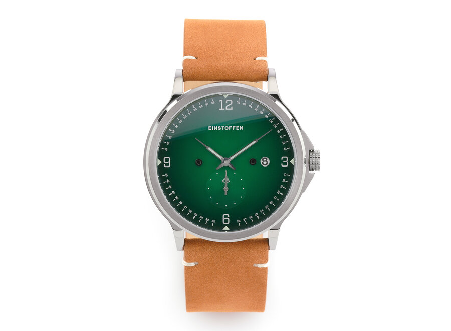 Alexander von Humboldt - Uhr - hellbraun grün