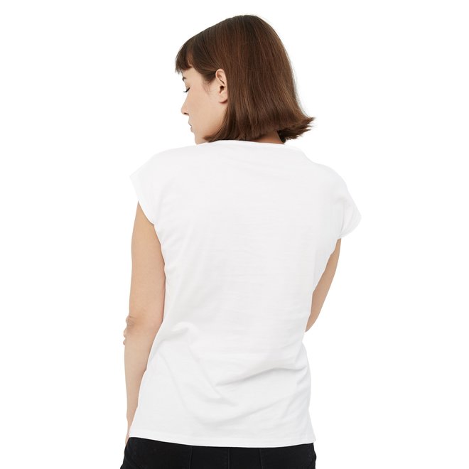 Einstoffen Damen-T-Shirt Elementarteilchen weiss