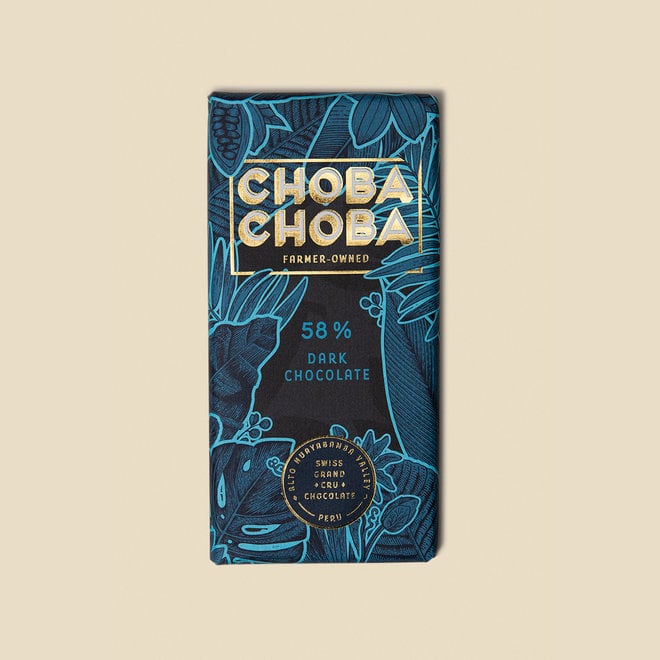 Choba Choba Dunkle Schweizer Schokolade Dark 58% Kakao