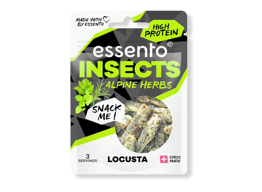 Essento Snack Insects Snack Alpine Herbs Locusta
