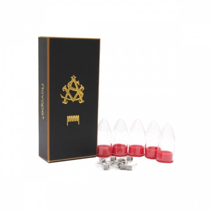 Asvape RDA Doppelspulendraht 0.3Ohm (5 Stück)