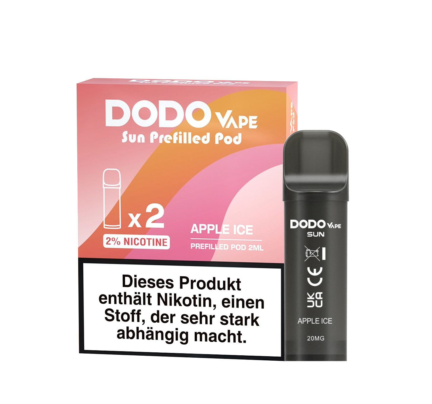 DODO SUN Pods - Apfeleis - 2Pcs