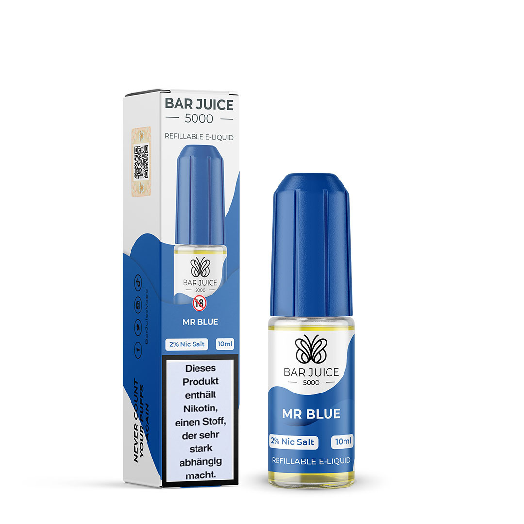Bar Juice 5000 Bar Saft 5000 Nic Salt Mr Blue