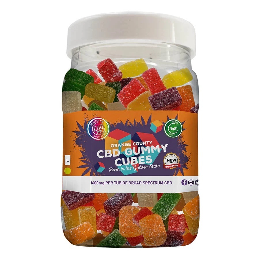 Orange County CBD-Gummiwürfel – groß