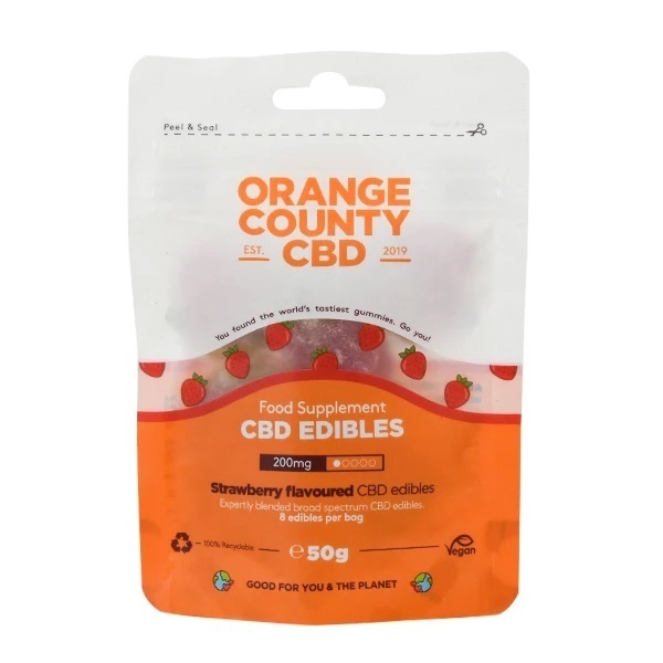 Orange County CBD Gummibärchen Erdbeere - Wundertüte