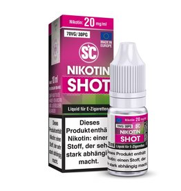 SC - 10ml Nikotin Shot 70VG/30PG - Nikotinsalz