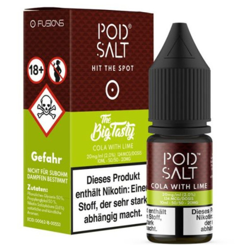 Pod Salt Fusion - Cola with Lime - Nikotinsalz