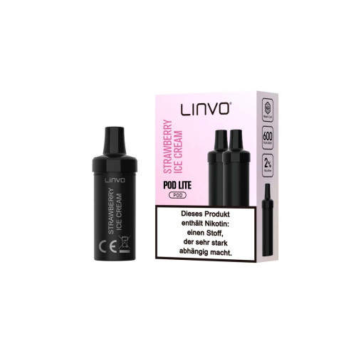 Linvo Pod Lite Prefilled Pods - Strawberry Ice Cream - 2Pcs