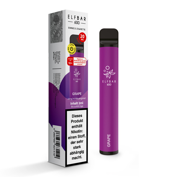 Elfbar Elf Bar Einweg E-Zigarette - Grape - (Child Lock Edition)