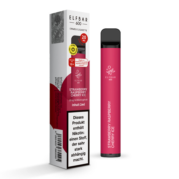 Elfbar Elf Bar Einweg E-Zigarette - Strawberry Raspberry Cherry ice - (Child Lock Edition)