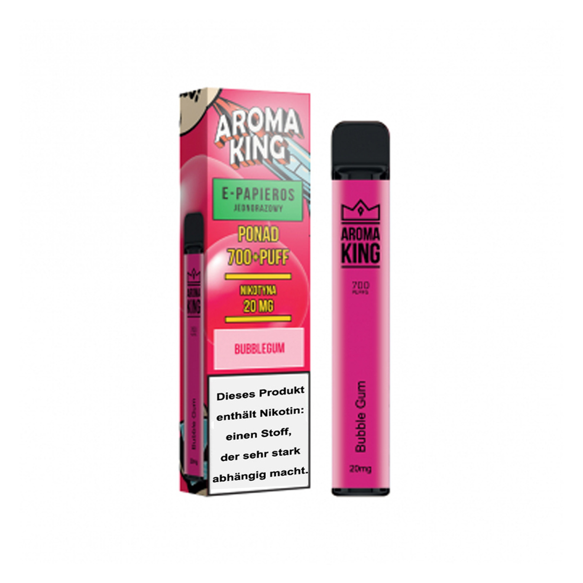 Aroma King Einweg E-Zigarette - Bubblegum