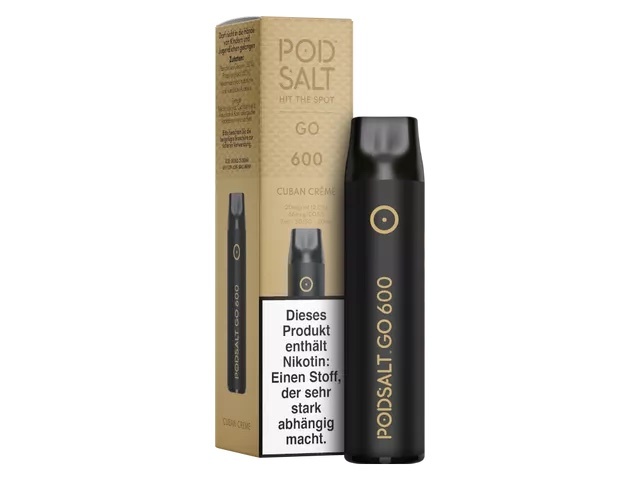 Pod Salt GO 600 Einweg - Cuban Creme