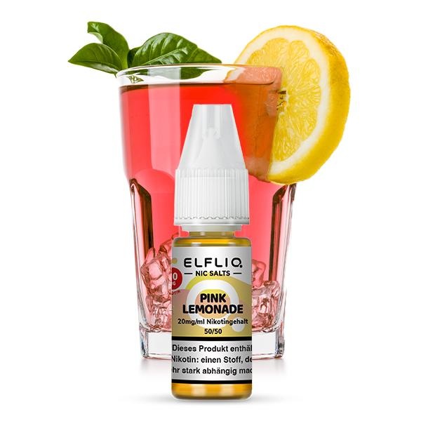 Elfbar ELFBAR ELFLIQ Pink Lemonade Nikotinsalz Liquid 10 ml – Spritzige Zitronenlimonade für Pod Systeme