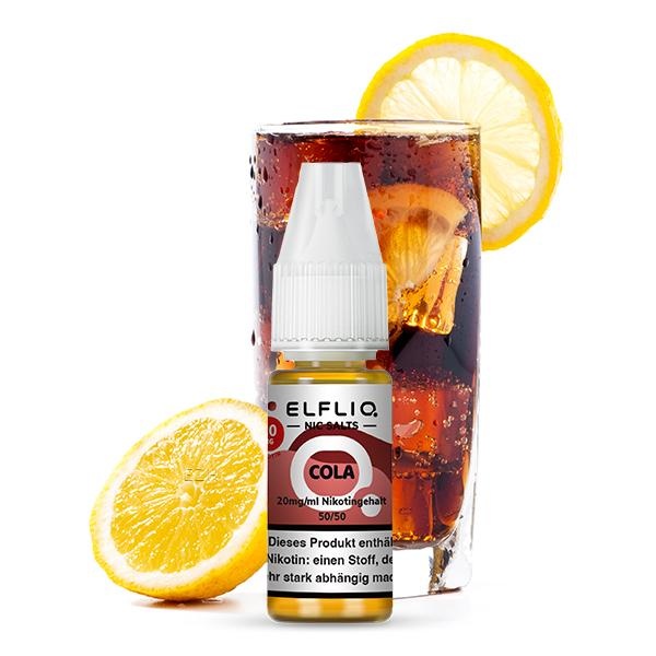 Elfbar ELFBAR ELFLIQ Cola Nikotinsalz Liquid 10 ml – Klassischer Cola-Geschmack für Pod Systeme