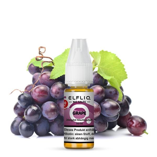 Elfbar LFBAR ELFLIQ Grape Nikotinsalz Liquid 10 ml – Intensiver Traubengeschmack für Pod Systeme