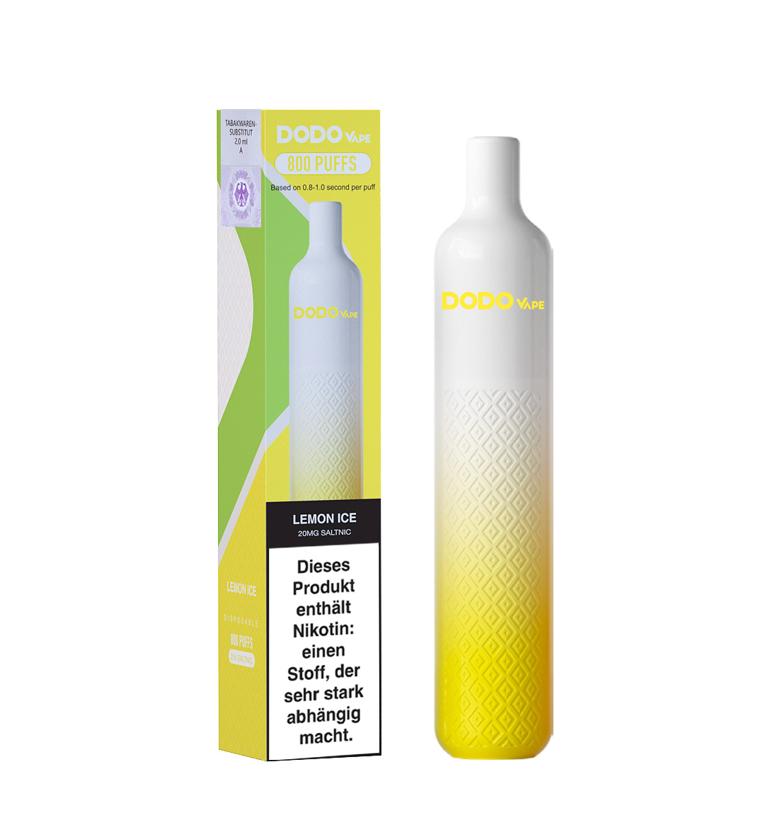 Dodo Vape 800 Einweg E-Zigarette - Lemon Ice