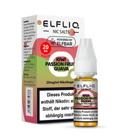 Elfbar ELFBAR ELFLIQ Kiwi Passion Fruit Guava Nikotinsalz Liquid 10 ml