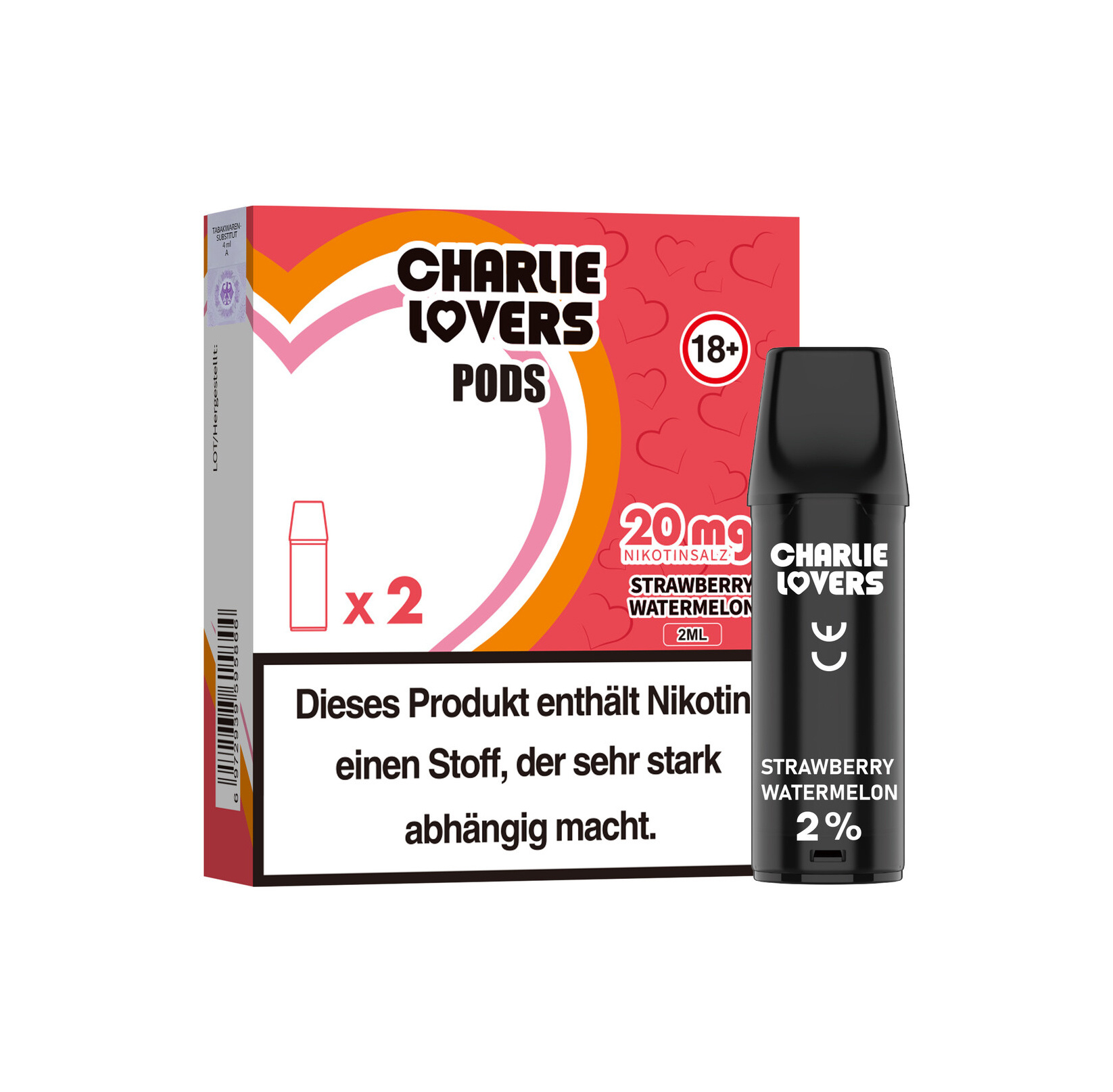Charlie Lovers Charlie Lovers MESH Pods - STRAWBERRY WATERMELON - 2St - (Elfa Kompatibel)