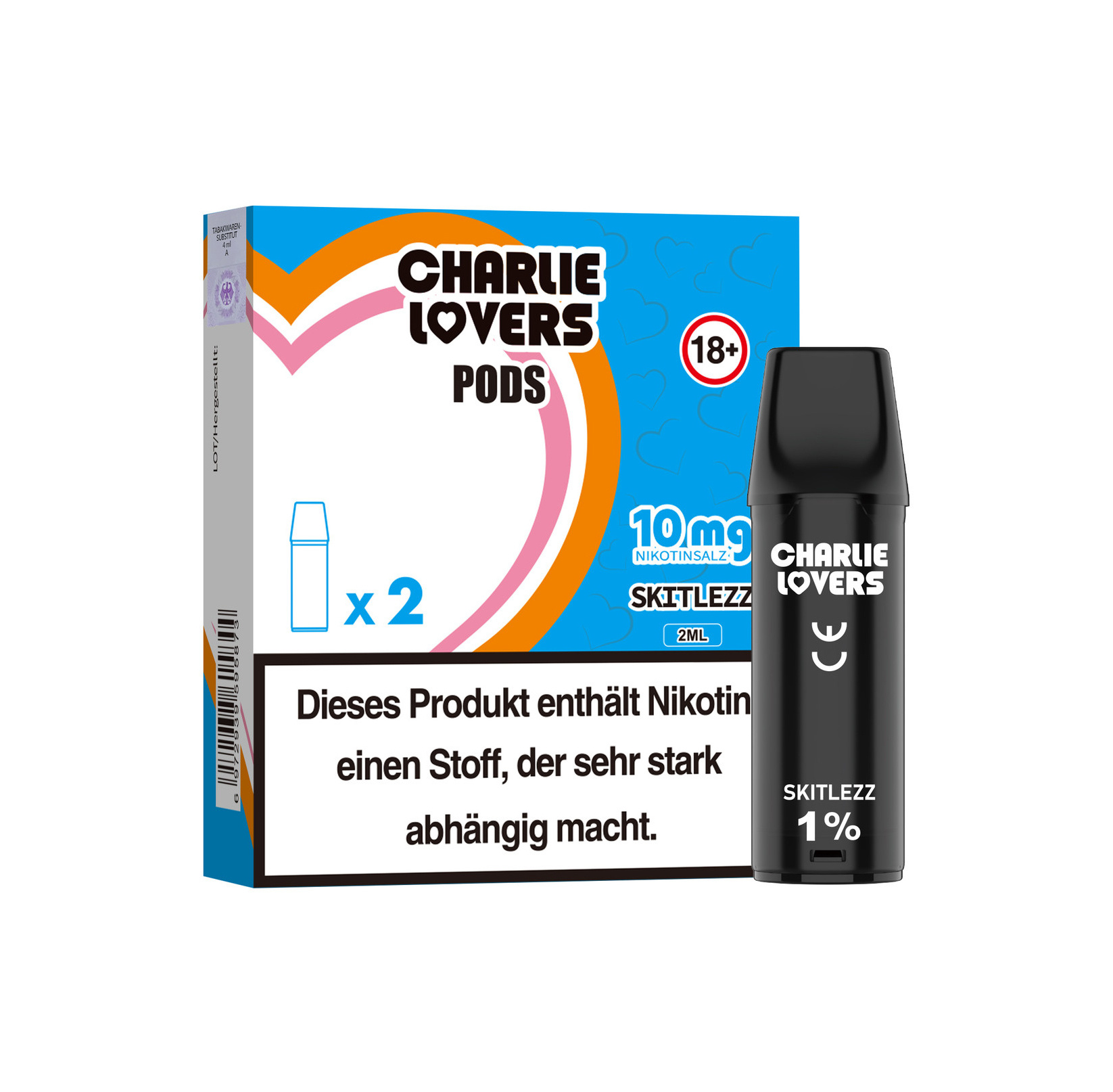 Charlie Lovers Pods - SKITLEZZ - 2St - (Elfa Kompatibel)