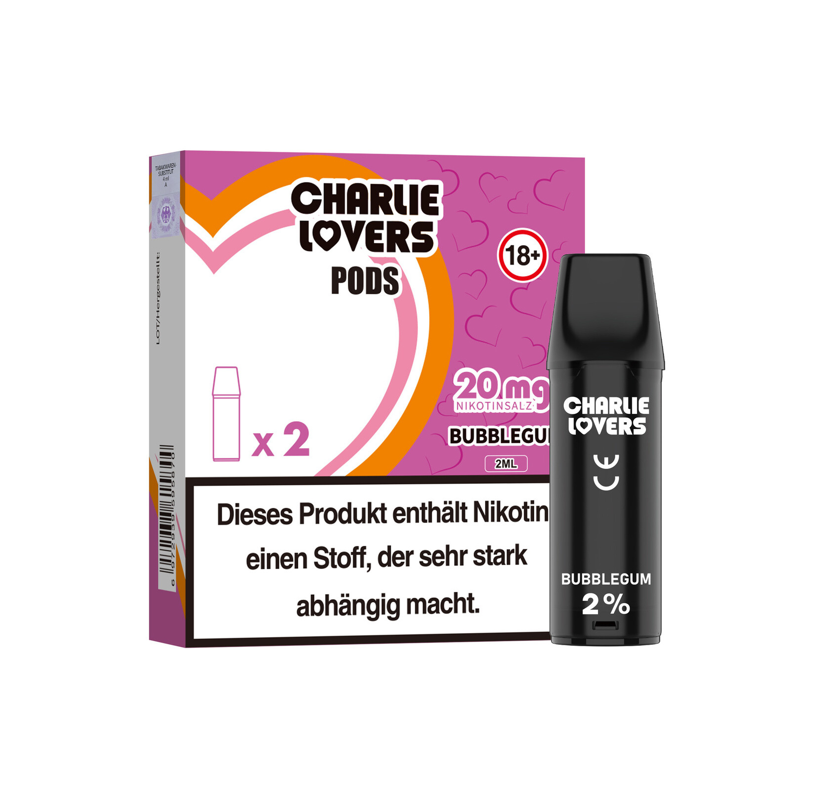 Charlie Lovers Charlie Lovers MESH Pods - BUBBLEGUM - 2St - (Elfa Kompatibel)