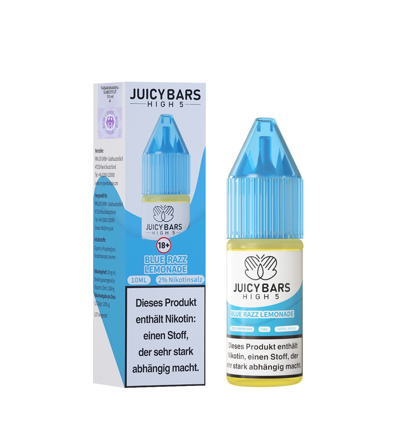 Juicy Bars High 5 Nic Salt - Blue Razz Lemonade