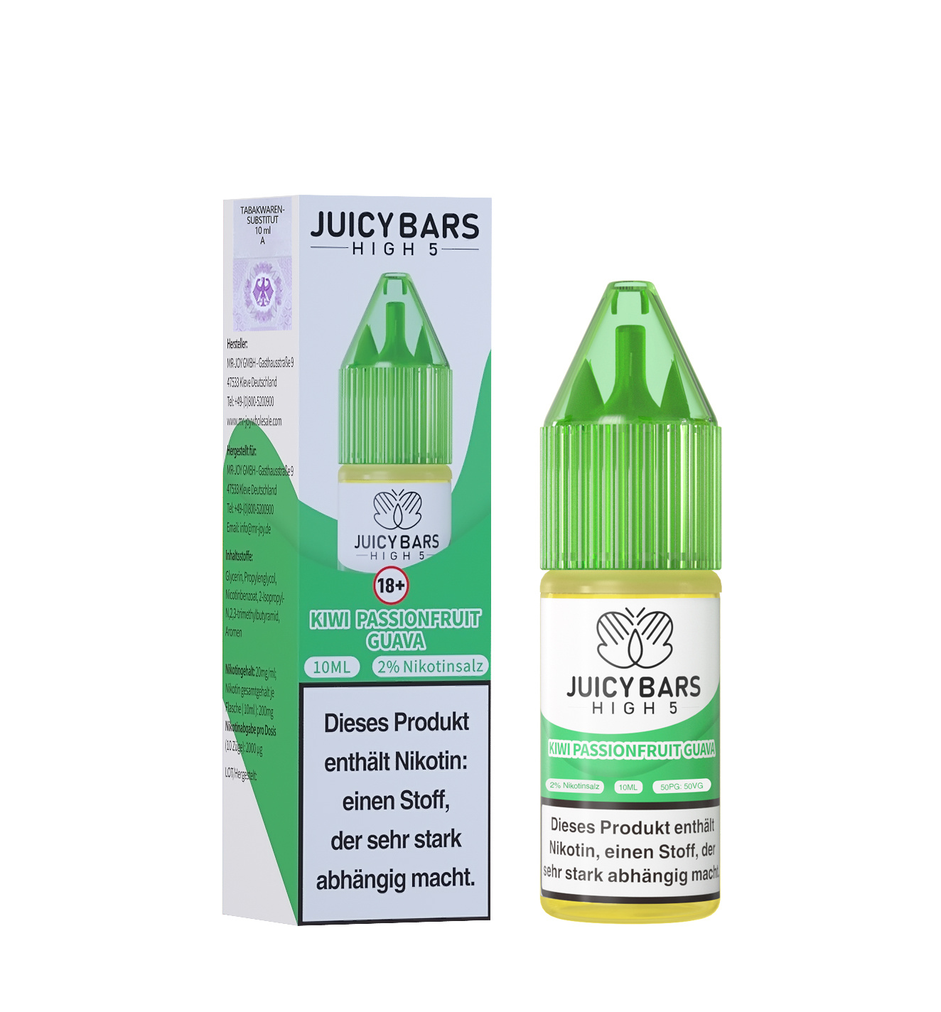 Juicy Bars High 5 Nic Salt - Kiwi Passionfruit Guave