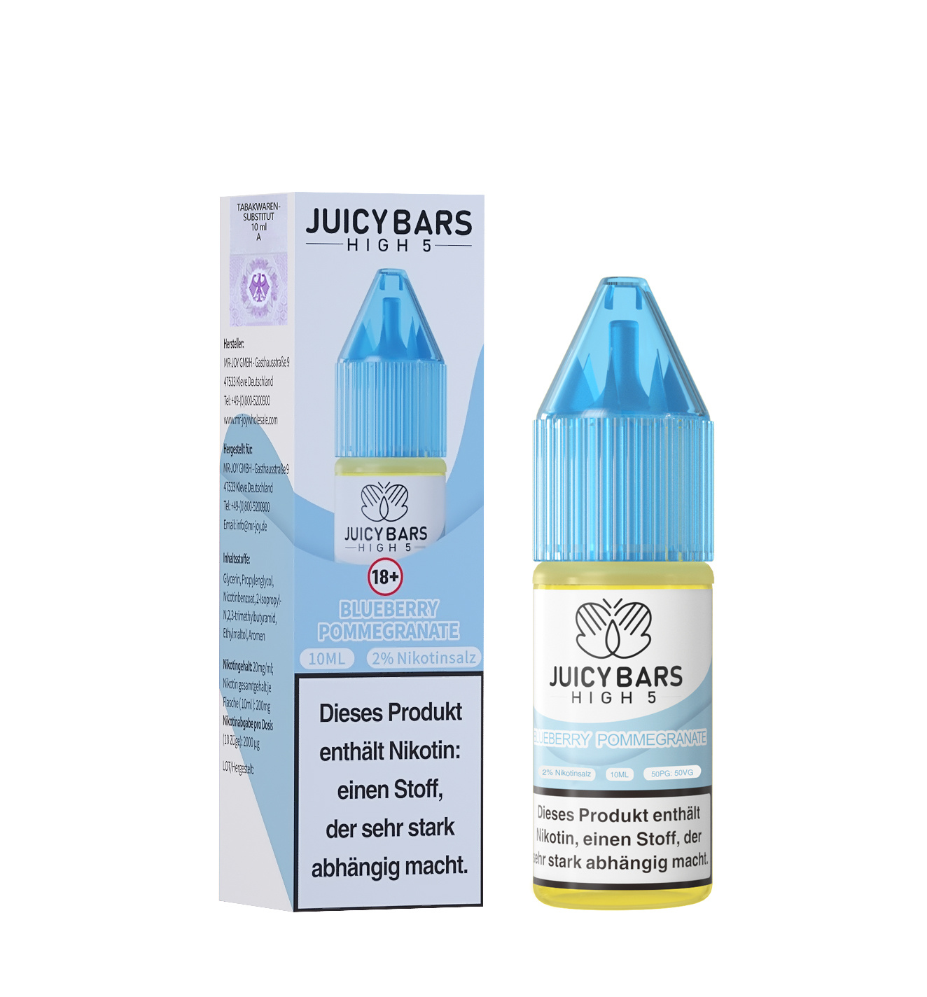 Juicy Bars High 5 Nic Salt - Blueberry Pommegranate