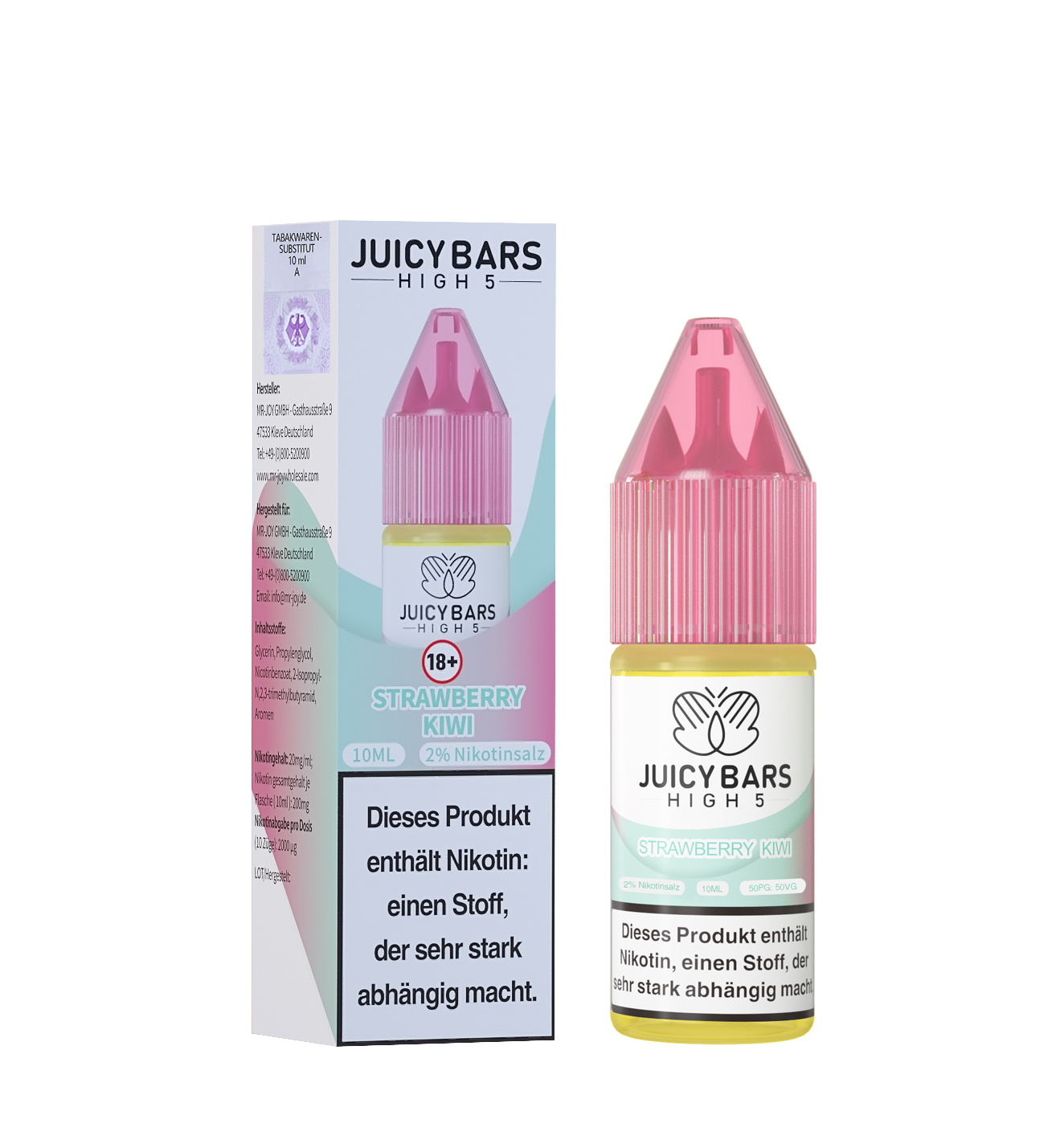 Juicy Bars High 5 Nic Salt - Strawberry Kiwi