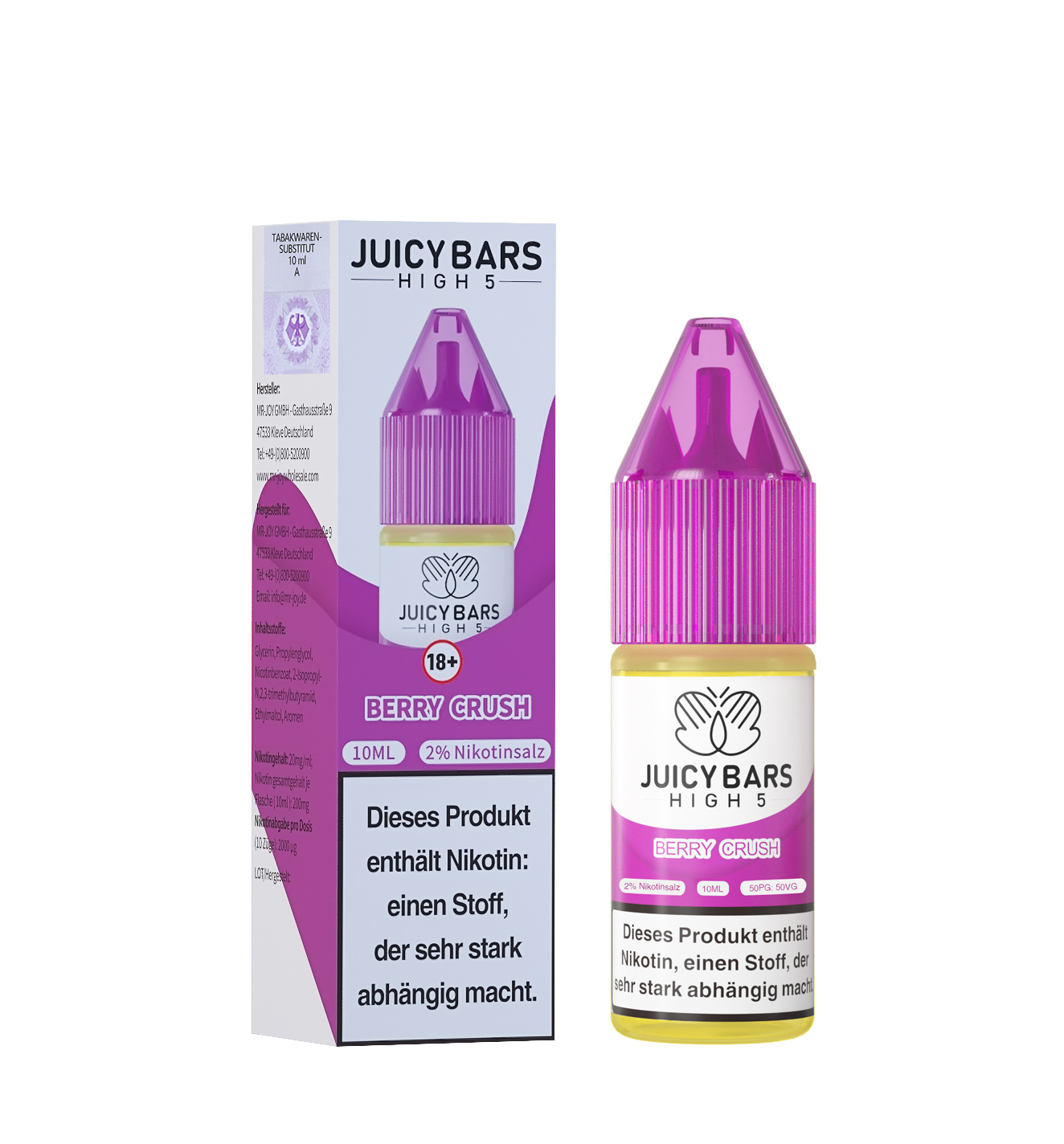 Juicy Bars High 5 Nic Salt - Berry Crush