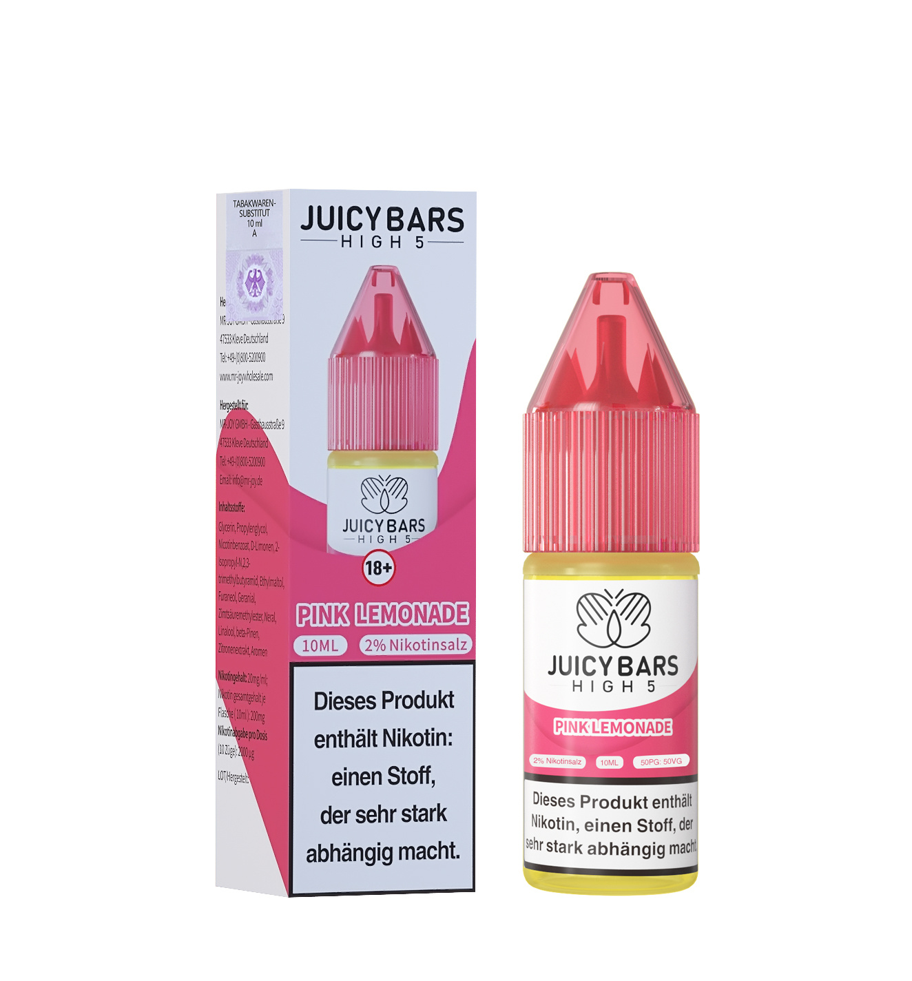 Juicy Bars High 5 Nic Salt - Pink Lemonade