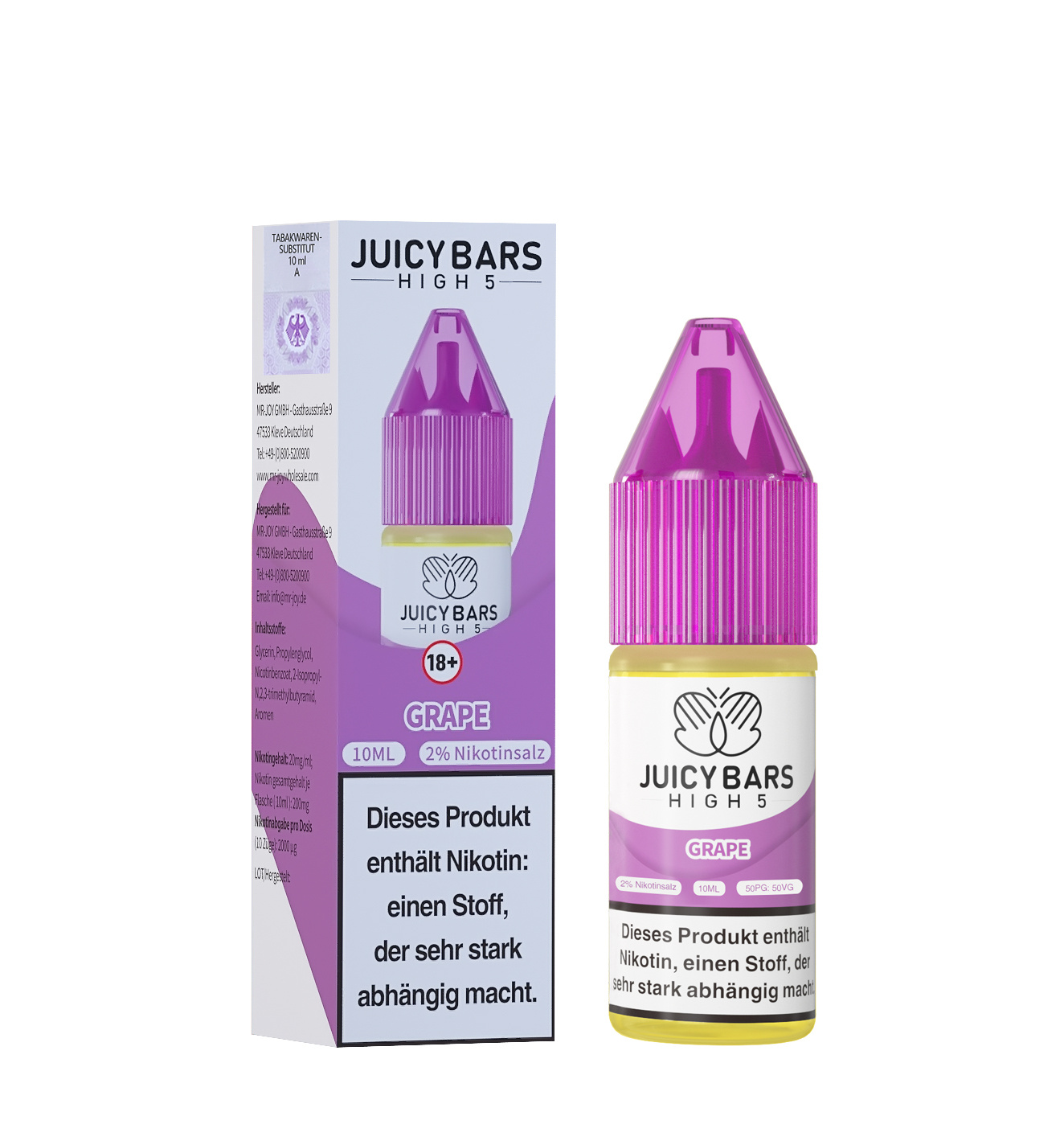Juicy Bars High 5 Nic Salt - Grape