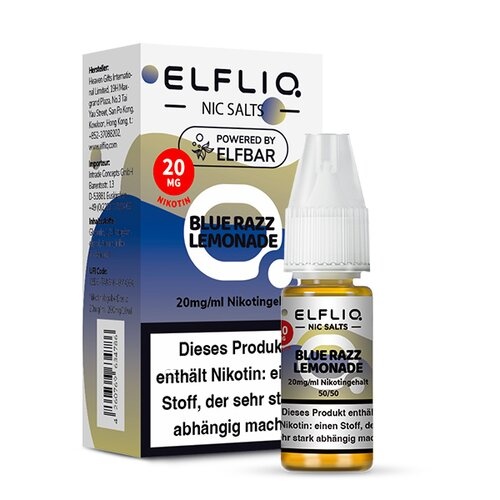 ELFBAR ELFLIQ Blue Razz Lemonade Nikotinsalz Liquid 10 ml