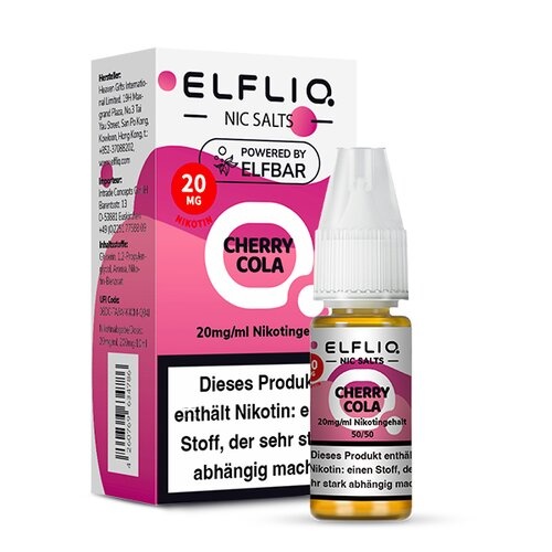 ELFBAR ELFLIQ Cherry Cola Nikotinsalz Liquid 10 ml