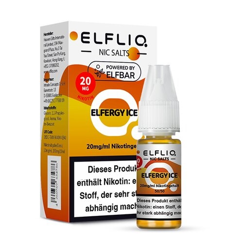 Elfbar ELFBAR ELFLIQ Elfergy Ice Nikotinsalz Liquid 10 ml