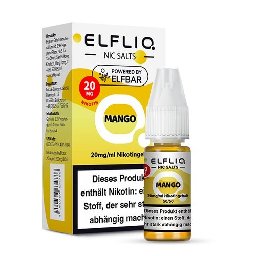 Elfbar ELFBAR ELFLIQ Mango Nikotinsalz Liquid 10 ml