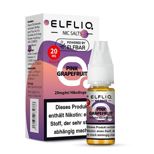 Elfbar ELFBAR ELFLIQ Pink Grapefruit Nikotinsalz Liquid 10 ml